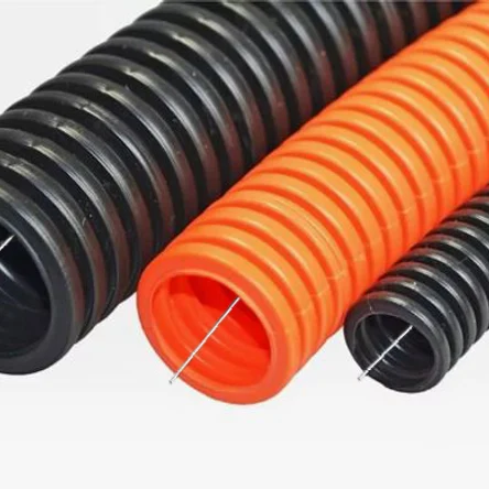 Труба гофр. 20 мм оранж. с зондом (УФ), ПНД (HF) (100м)