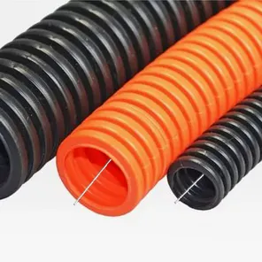 Труба гофр. 25 мм оранж. с зондом (УФ), ПНД (HF) (75м)