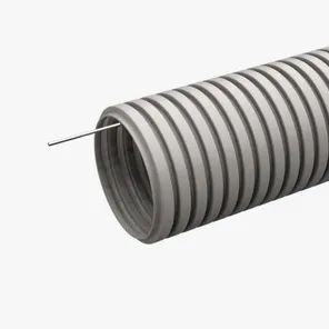 Труба гофр. 32 мм легкая с зондом, ПВХ (50 м)